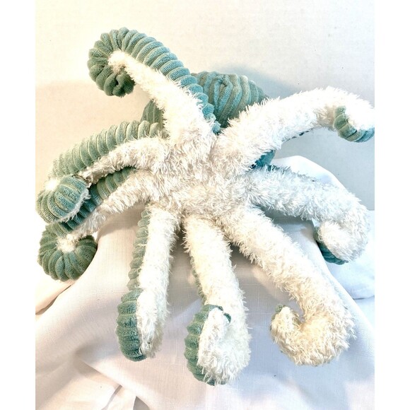 Octopus Plush Stuffed Animal Sea green Rattles Soft Spark  12 In - Picture 4 of 4